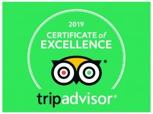 Trip Advisor - 2019 Certificate of Excellence